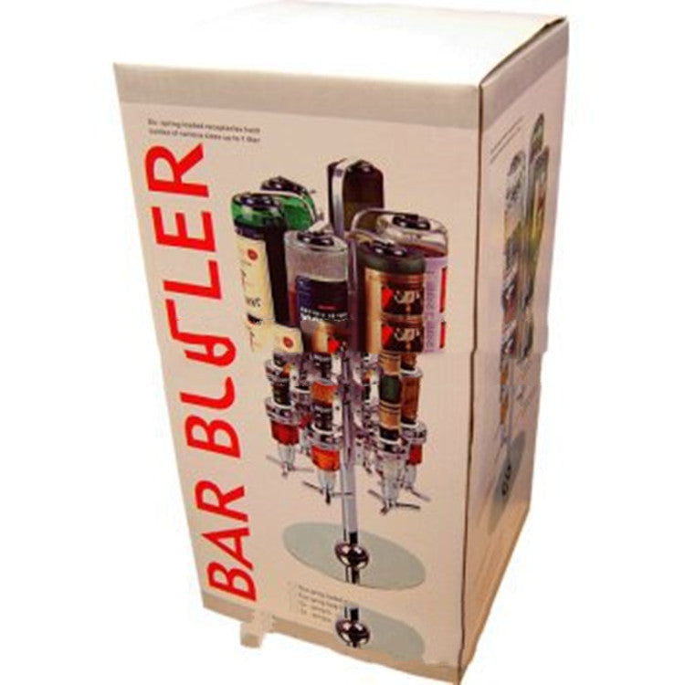 4-head Rotating Wine Dispenser Liquor Divider Vertical Stainless Steel