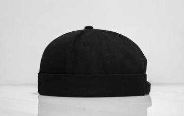 Mustard men's clothing | new tide Chinese style pure color casual wild men and women couple models dome short cap hat