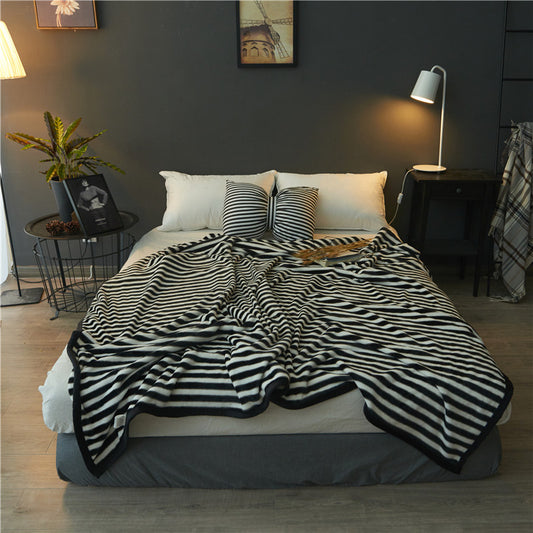 Winter Coral Wool Air Conditioner Nap Blanket Towel
