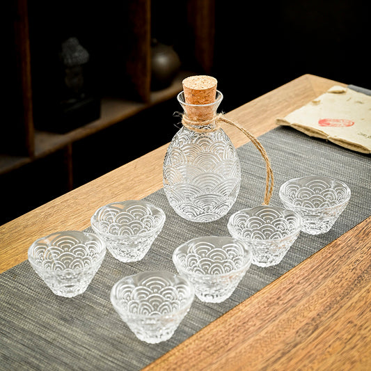 Set Of Bayberry Liquor Dispenser Glass Wine