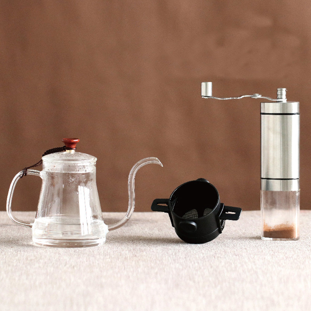 Heat-Resistant Open Flame Direct Burning Glass Coffee Hand Pot