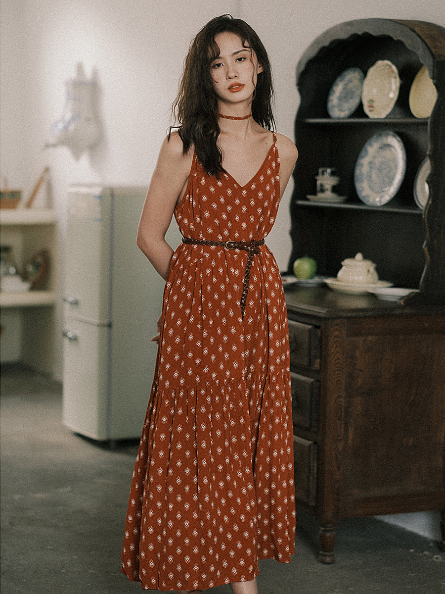 Simian Style Suspender Dress With Back For Women