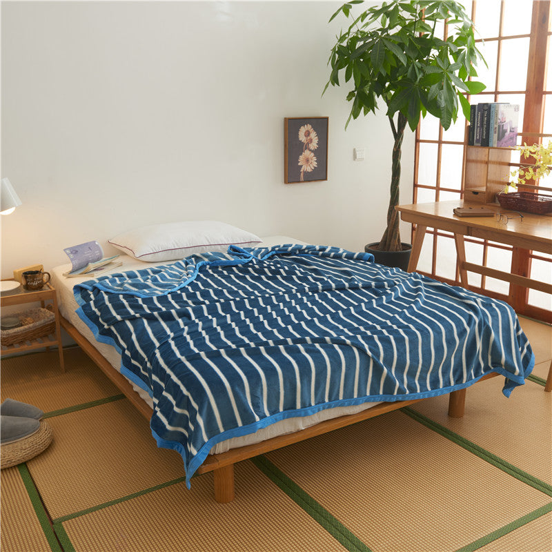 Winter Coral Wool Air Conditioner Nap Blanket Towel