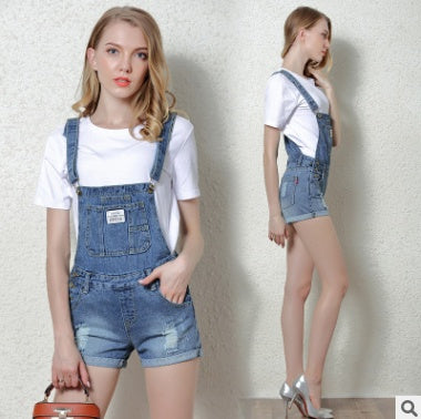 Denim Short Overalls