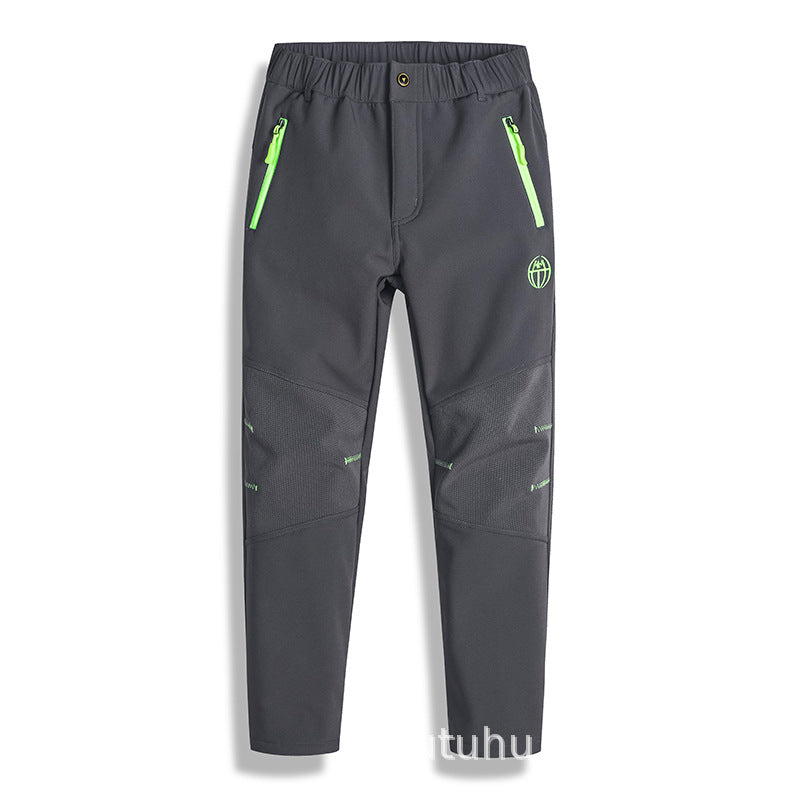 Autumn And Winter Outdoor Children's Soft Shell Assault Pants