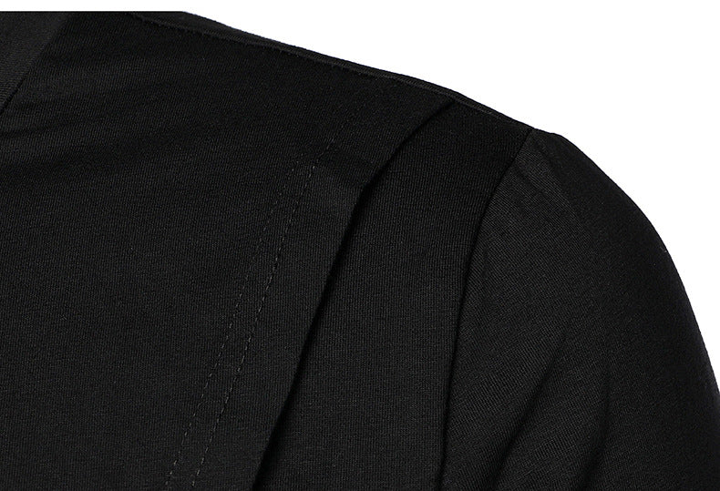 Dark Autumn Personalized Work Clothes Round Neck Bottoming Shirt Long Sleeve T-shirt Men
