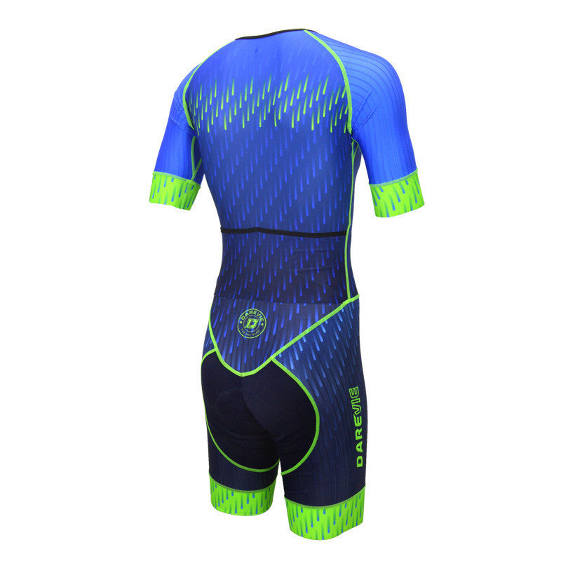 Slim racing bike short-sleeved jumpsuit