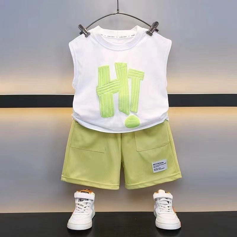 Boys Summer Vest Shorts Set