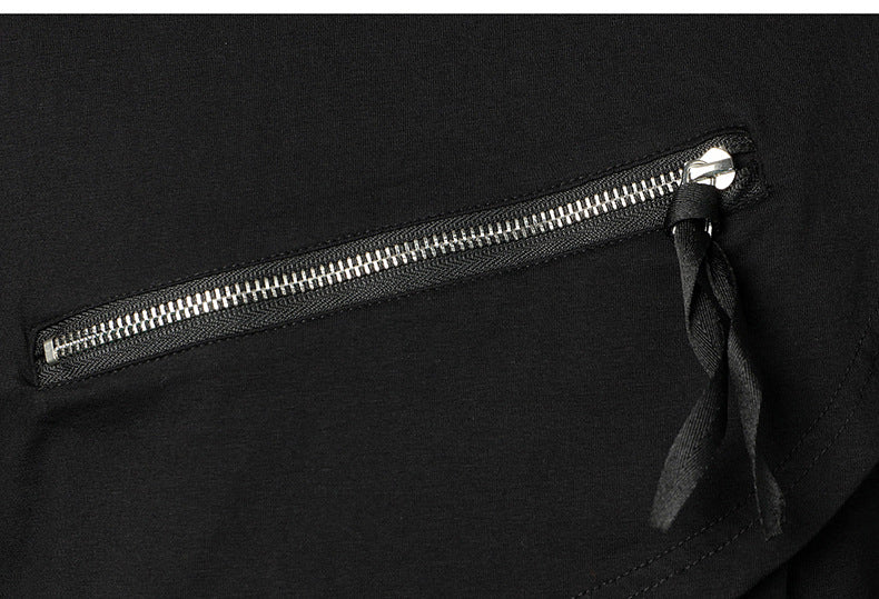 Dark Autumn Personalized Work Clothes Round Neck Bottoming Shirt Long Sleeve T-shirt Men