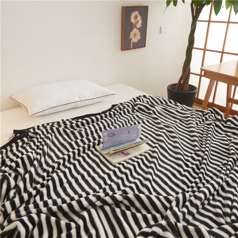 Winter Coral Wool Air Conditioner Nap Blanket Towel