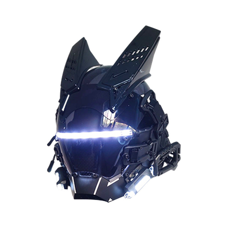 Bopunk Helmet With White Slotted Light