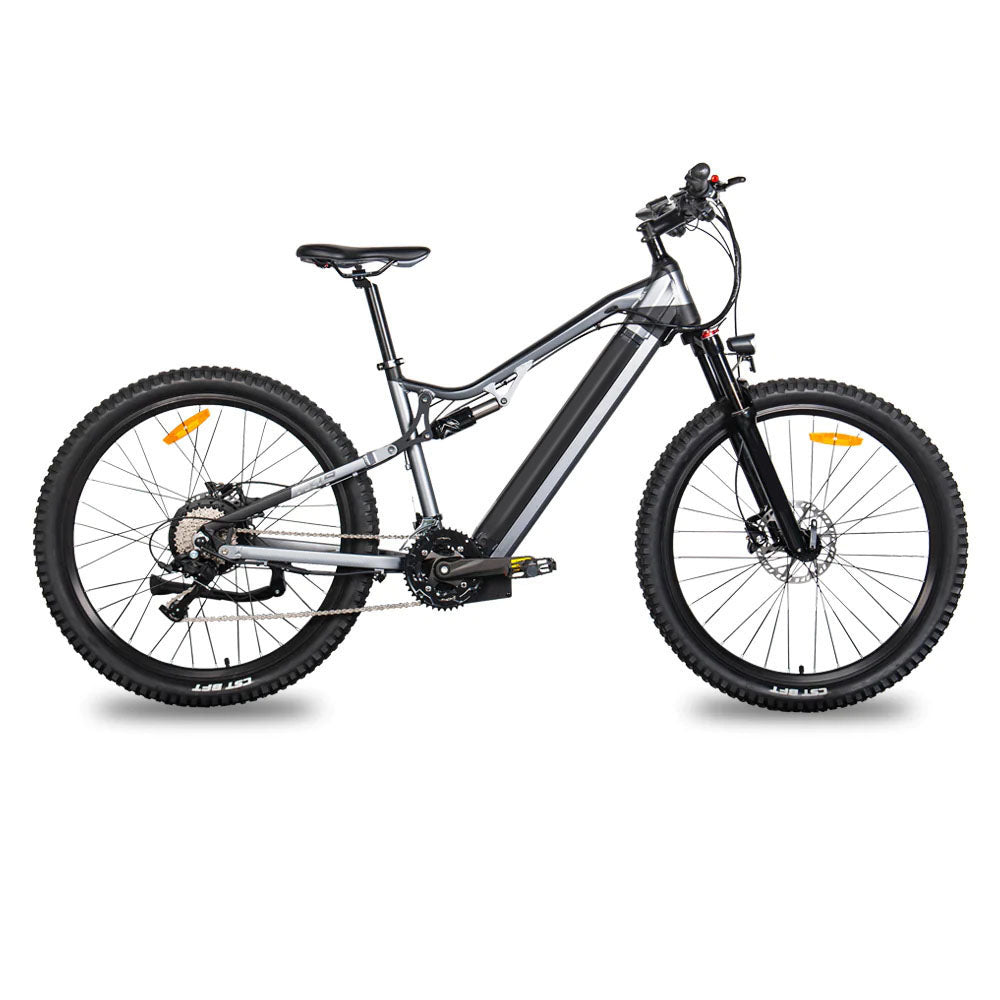 500W Electric Bicycle Ebike 27.5 Inches Mountain E-Bike 48V City EMTB 27 Speed Gray - 500W Bafang Motor