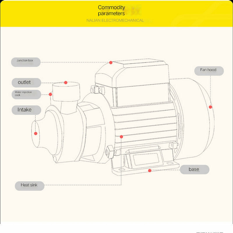 QB60 12v24v DC Self-priming High Lift Pumper Small Vortex Solar Energy