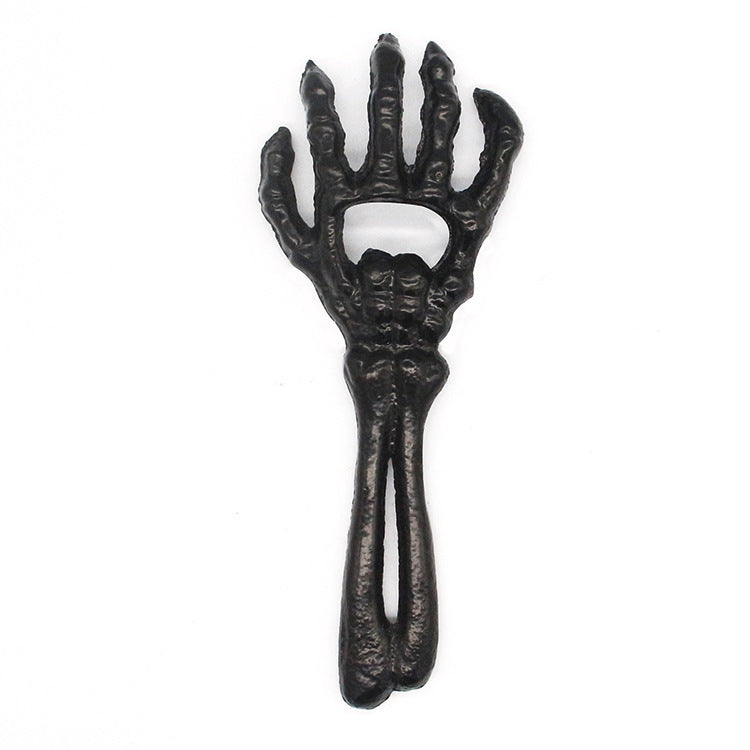 Metal Skull Finger Can Opener For Halloween Drinks