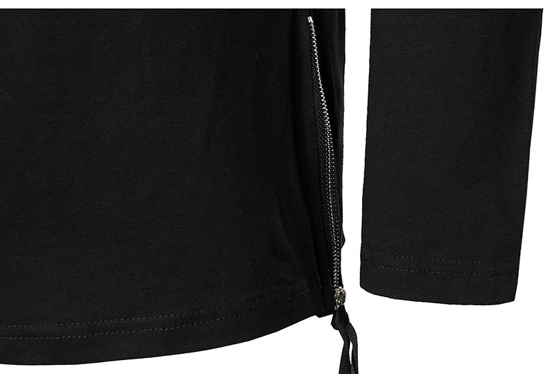 Dark Autumn Personalized Work Clothes Round Neck Bottoming Shirt Long Sleeve T-shirt Men