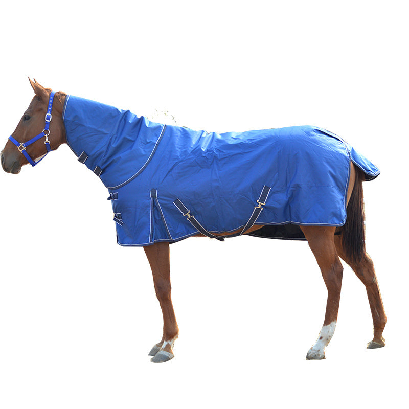 Winter Padded Cotton Horse Jacket With Bib