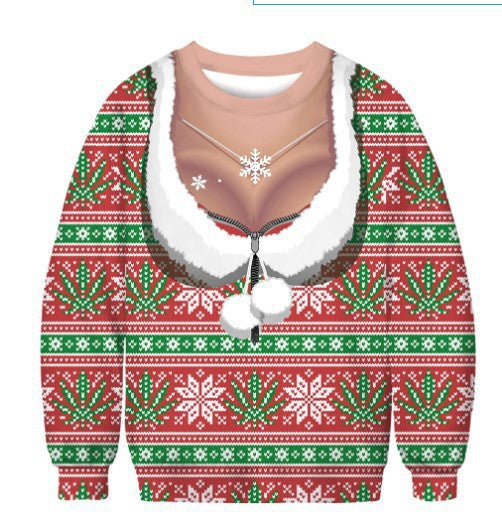 Men's Fashion Casual 3d Printed Crew Neck Sweatshirt