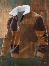 New Men's Casual Long-sleeve Hoodie With A Stand-up Collar And Zipper