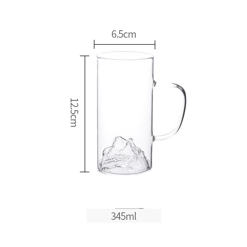 Heat resistant high borosilicate glass cup