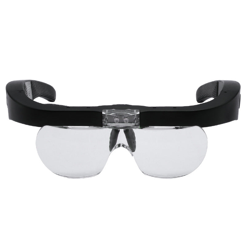 LED glasses magnifier