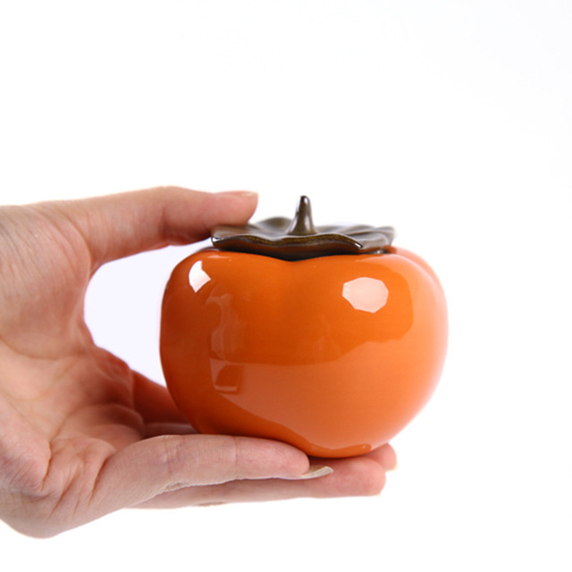 Jingdezhen ceramic persimmon tea pot