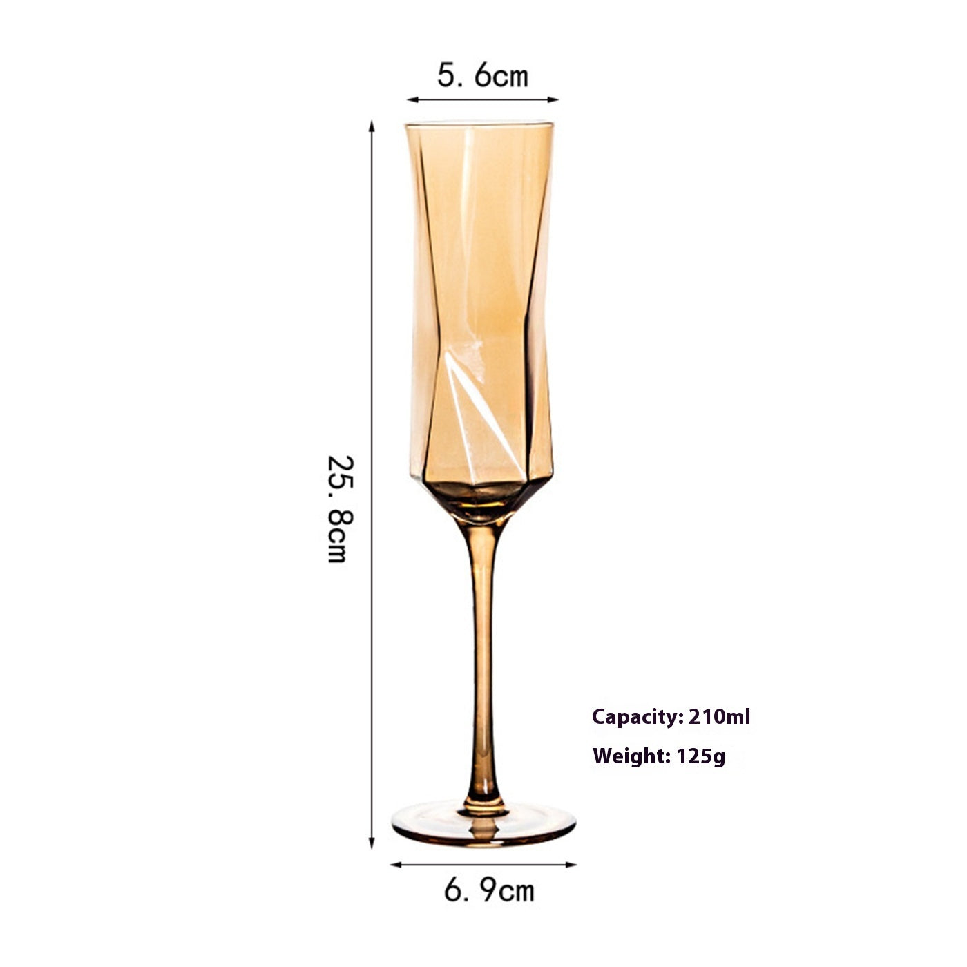 Golden Red Wine Glass Household Decanter