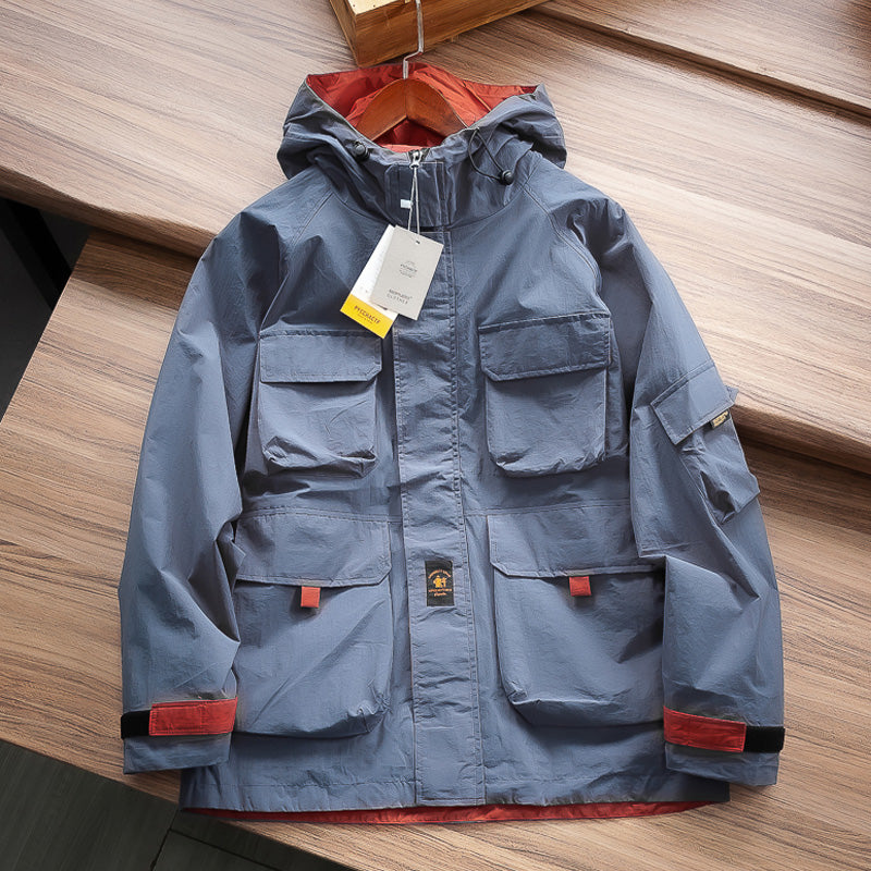 Men's Multi-pocket Hooded Casual Assault Jacket