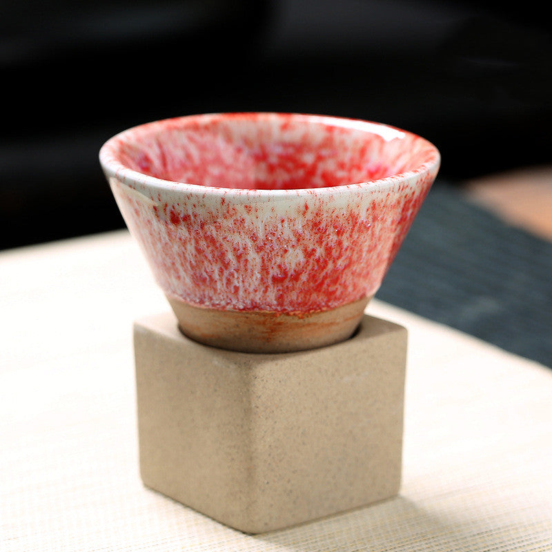 Retro Tea Cup Japanese Coarse Pottery