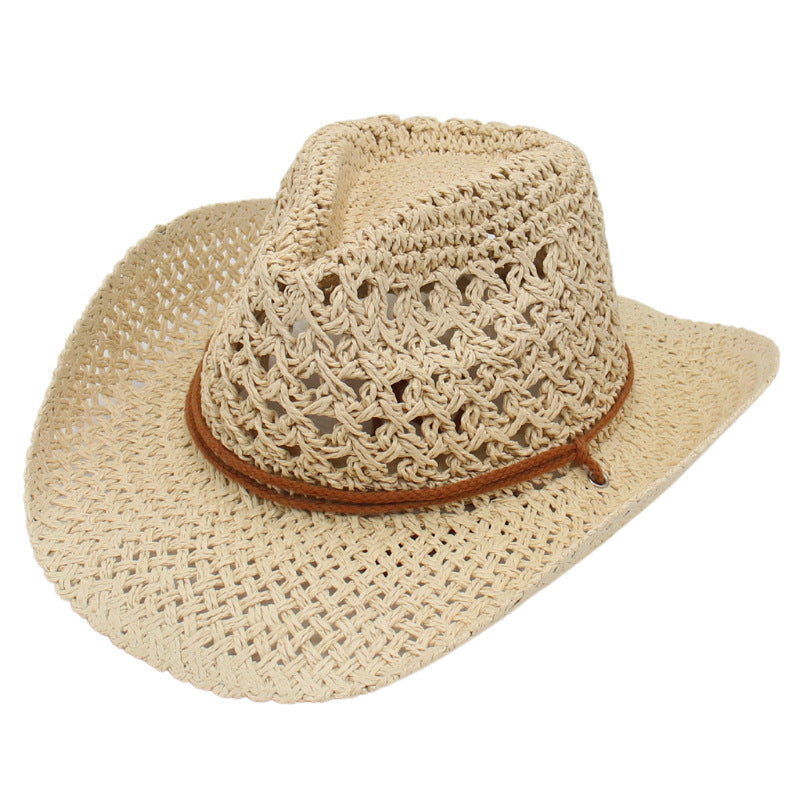 Denim Beach Hat Straw Hat Ethnic Style Hat