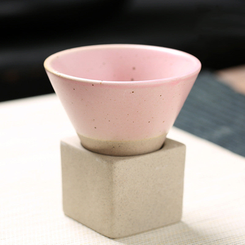 Retro Tea Cup Japanese Coarse Pottery