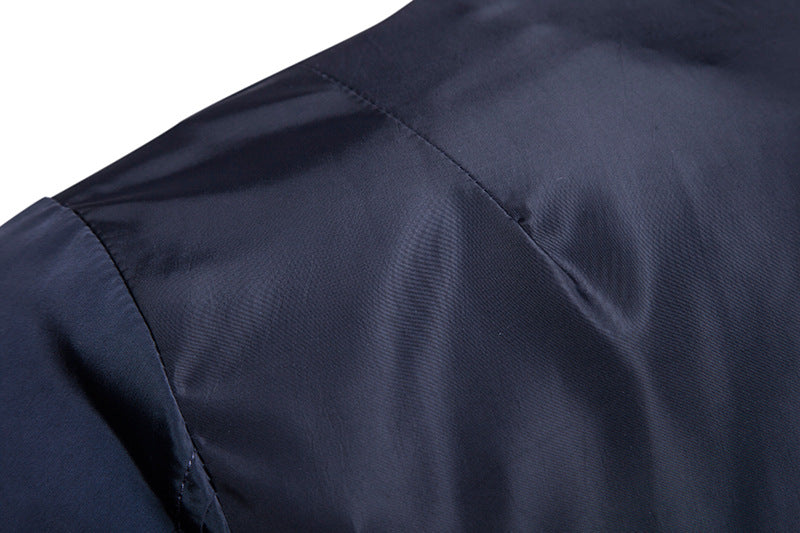 Men's Casual Jacket With Standing Collar