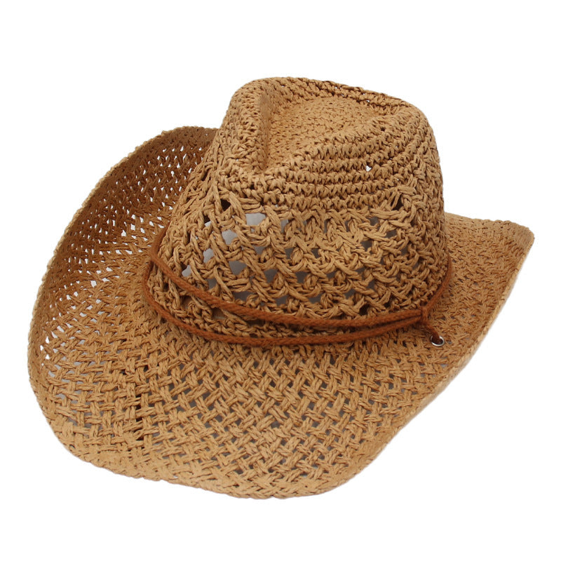 Denim Beach Hat Straw Hat Ethnic Style Hat