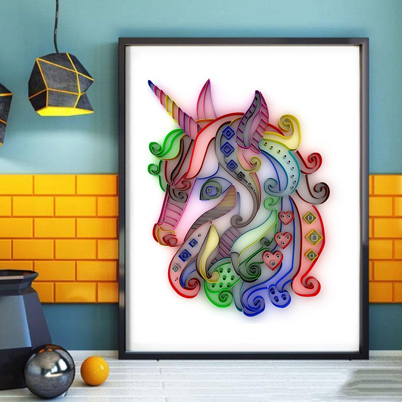 Quilted Paper Painting Material Package Slot Series Illustration Creative Handmade Set