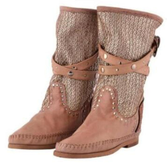 Artificial PU tassel boots Martin boots