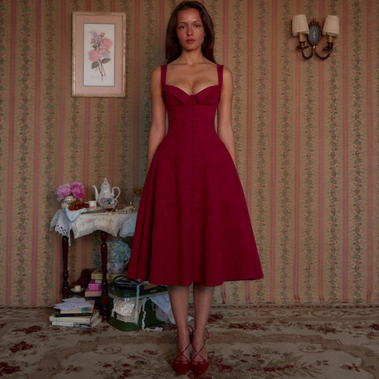 Womens Corset-Style Dress In European And American Style