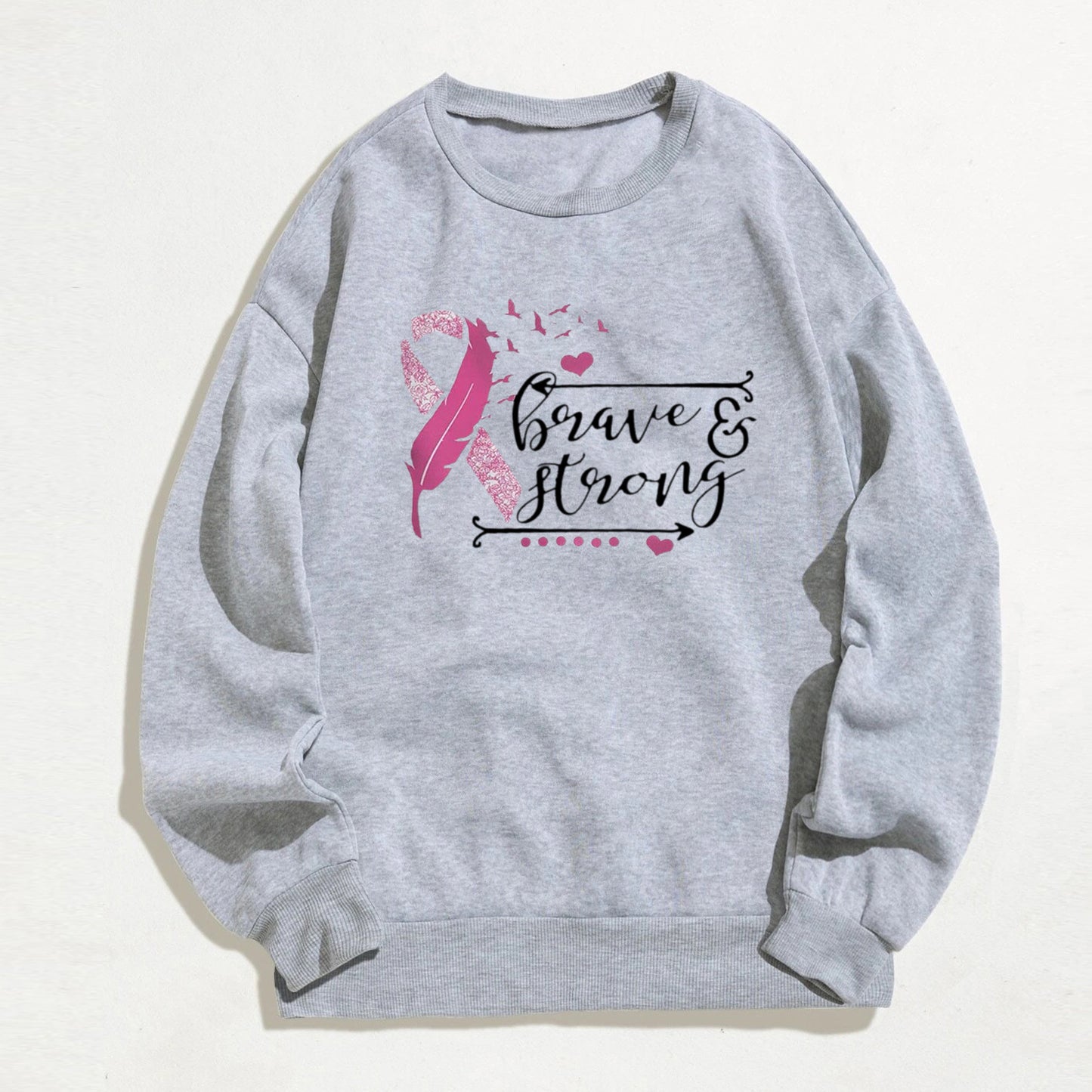 Women's Fashion Simple Round Neck Halloween Printed Pullover Sweatshirt