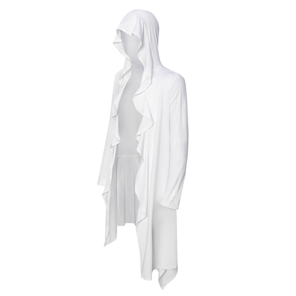 Retro Hooded Coat Long Cardigan Pleated Shawl