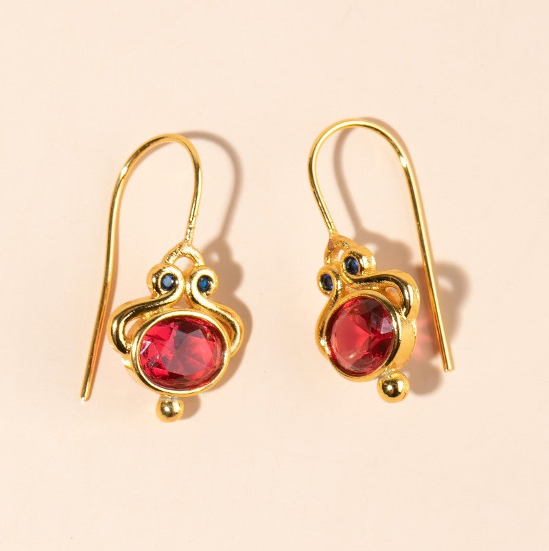Women's Fashion Personality Vintage Inlaid Earrings