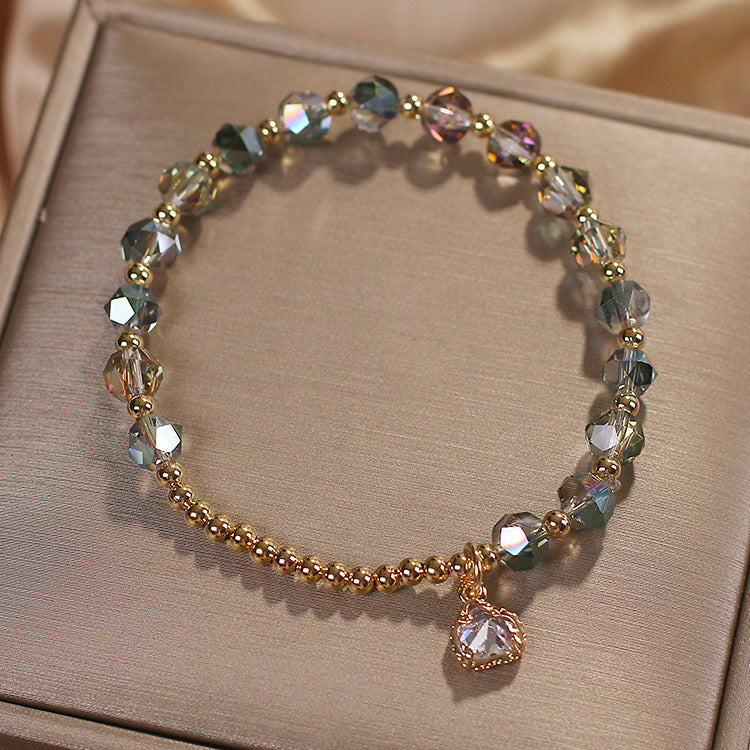 Simple Cold Style Love Pendant Girlfriends' Bracelet