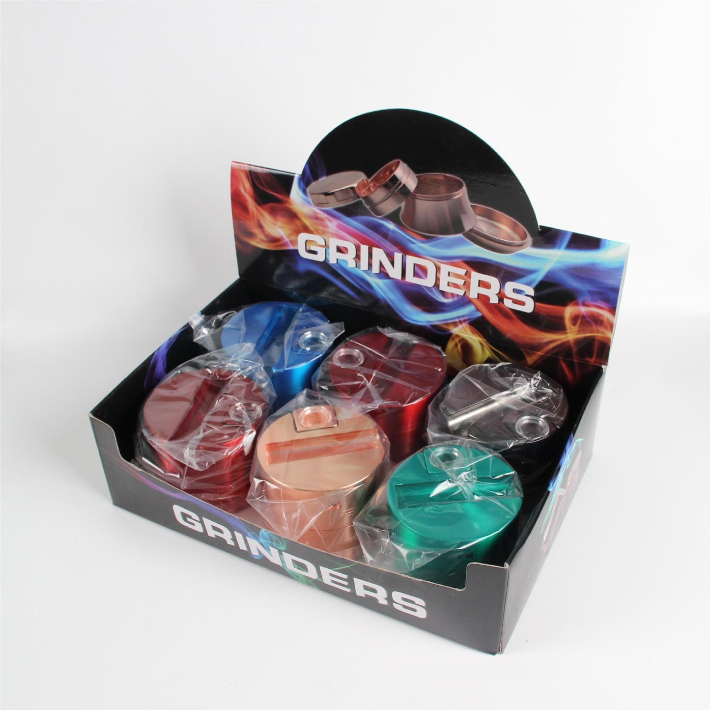 Five-layer 75mm Zinc Alloy Tobacco Grinder Herbs Grinders Mill Pepper Pot Spice Dry Herb Crusher Tool For Smoking