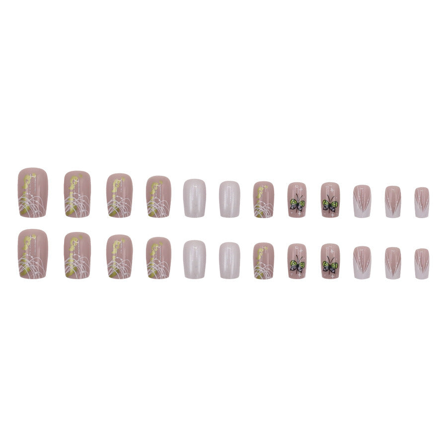 Aurora Gold Foil Nail Sticker Elegant Butterfly