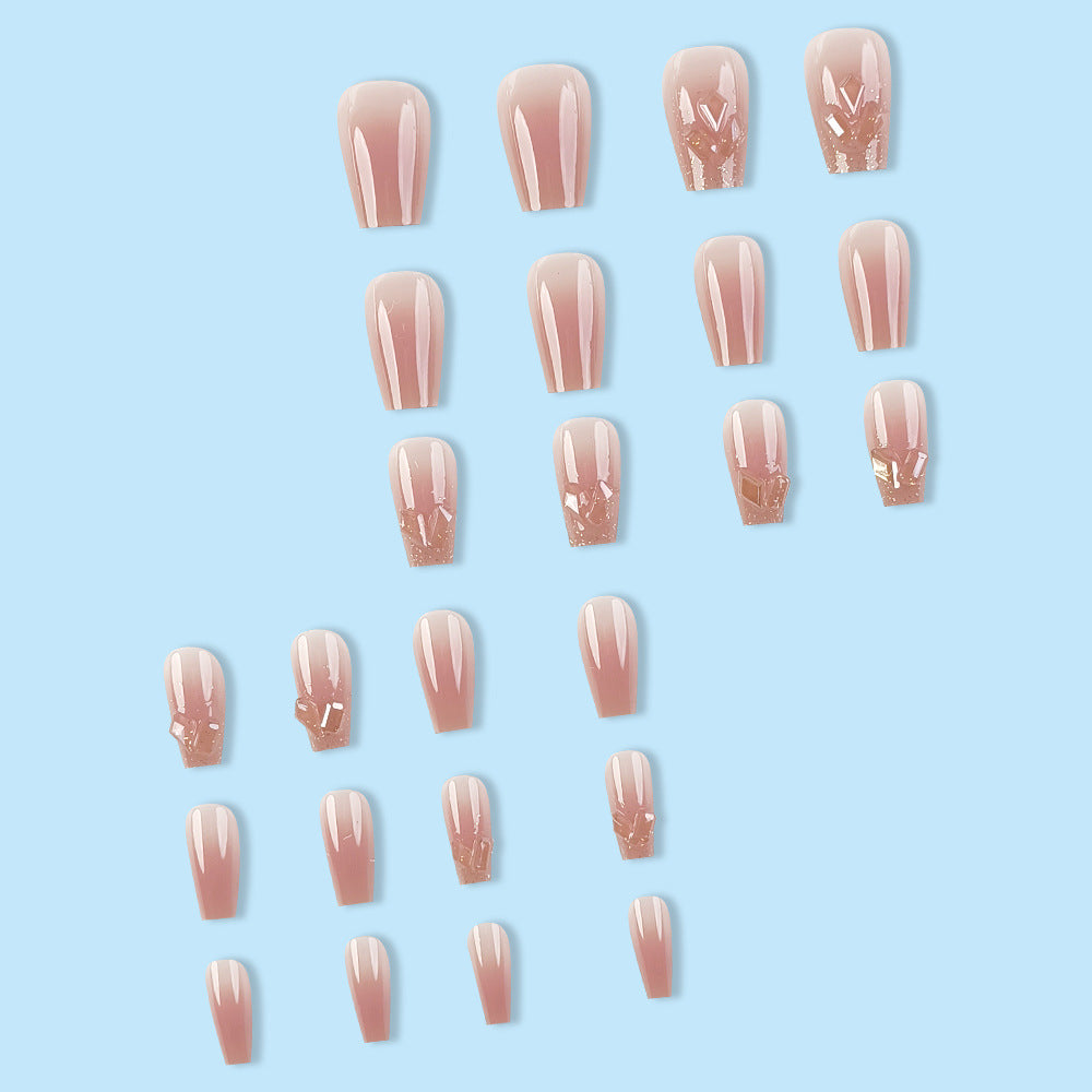 Handmade Wear Armor Wholesale Champagne Night Nail Tips