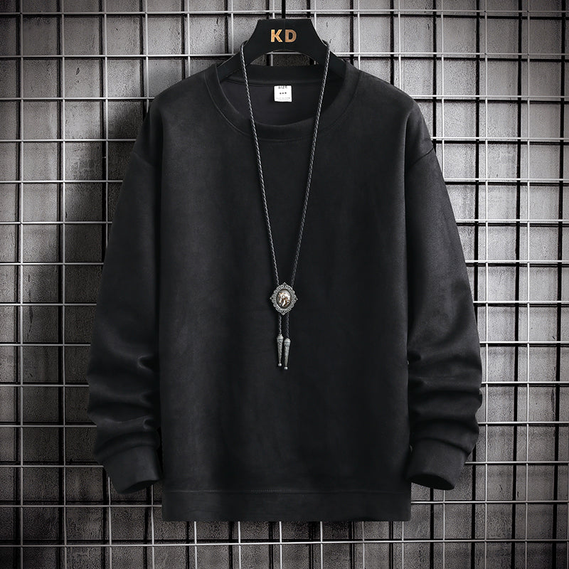 Suede Sweater Men's Spring And Autumn New American Style