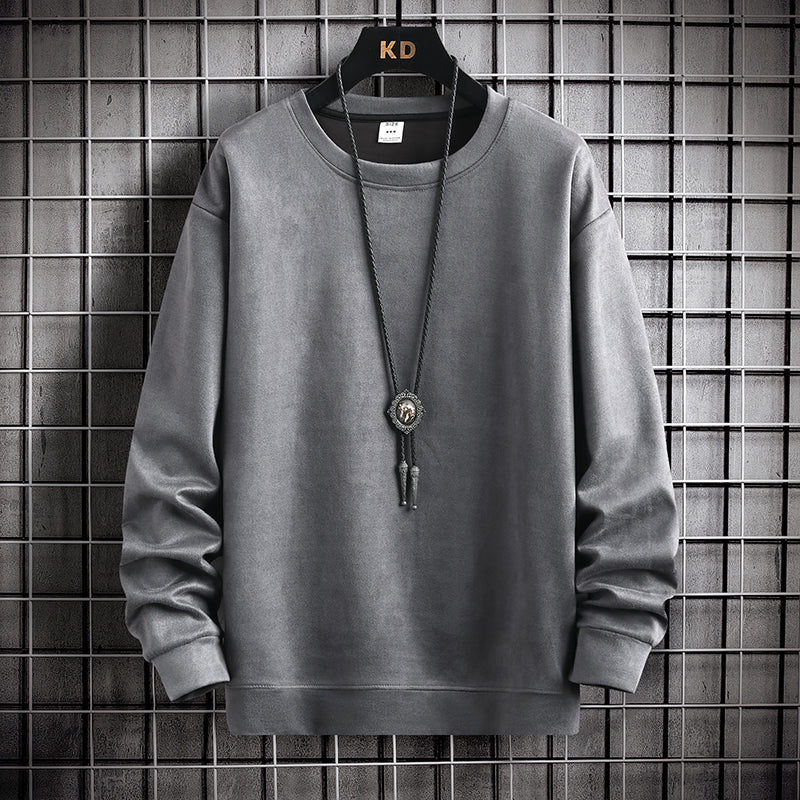 Suede Sweater Men's Spring And Autumn New American Style