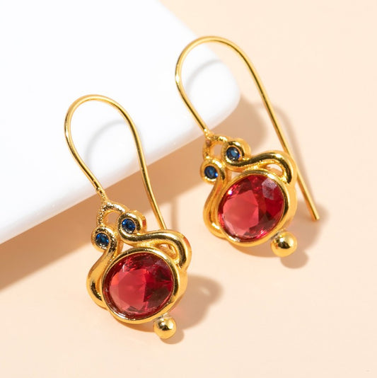 Women's Fashion Personality Vintage Inlaid Earrings