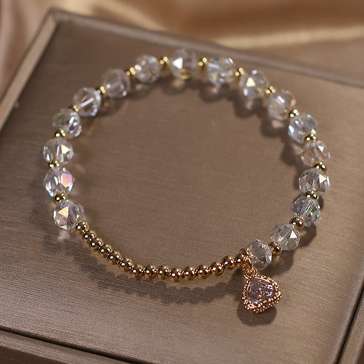 Simple Cold Style Love Pendant Girlfriends' Bracelet