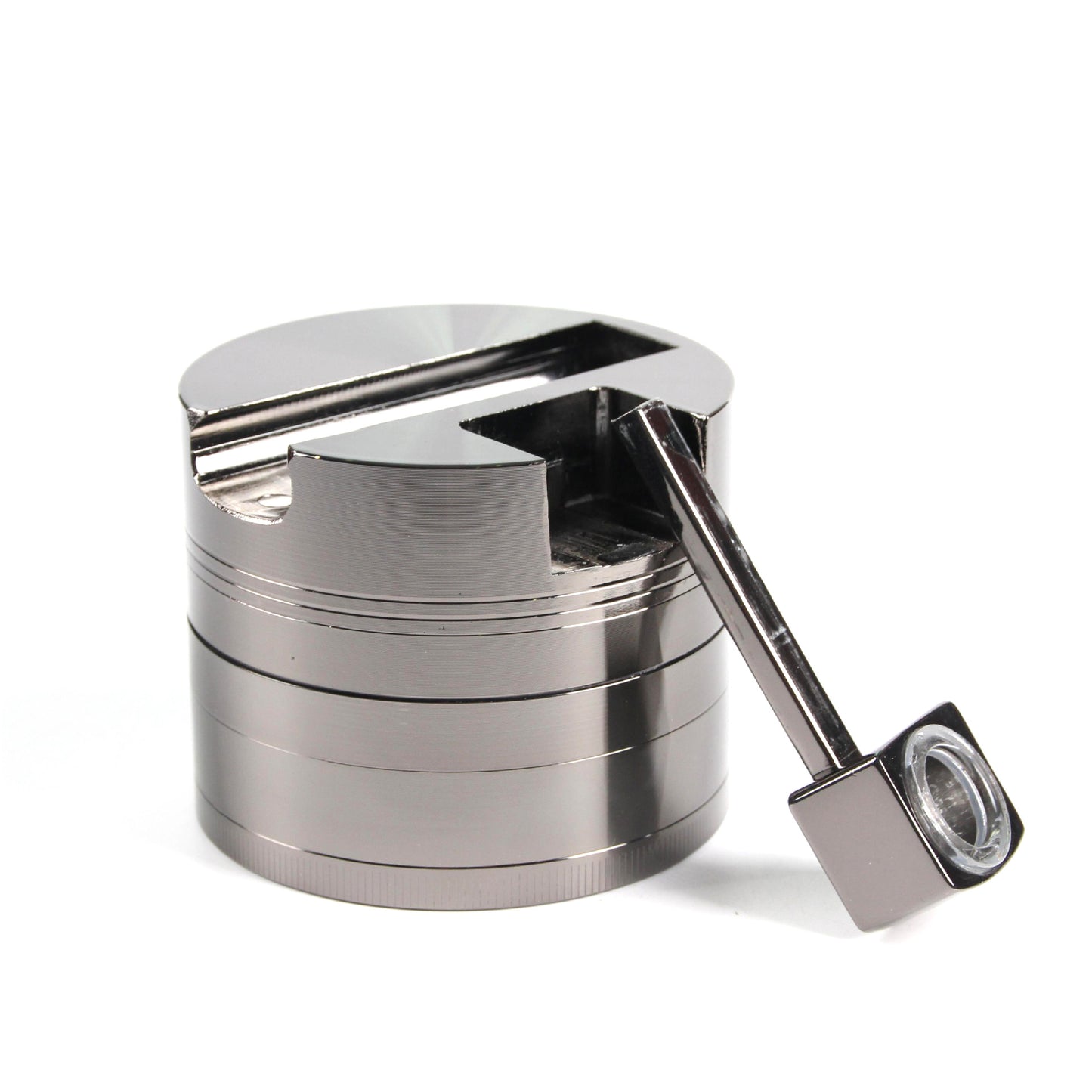 Five-layer 75mm Zinc Alloy Tobacco Grinder Herbs Grinders Mill Pepper Pot Spice Dry Herb Crusher Tool For Smoking