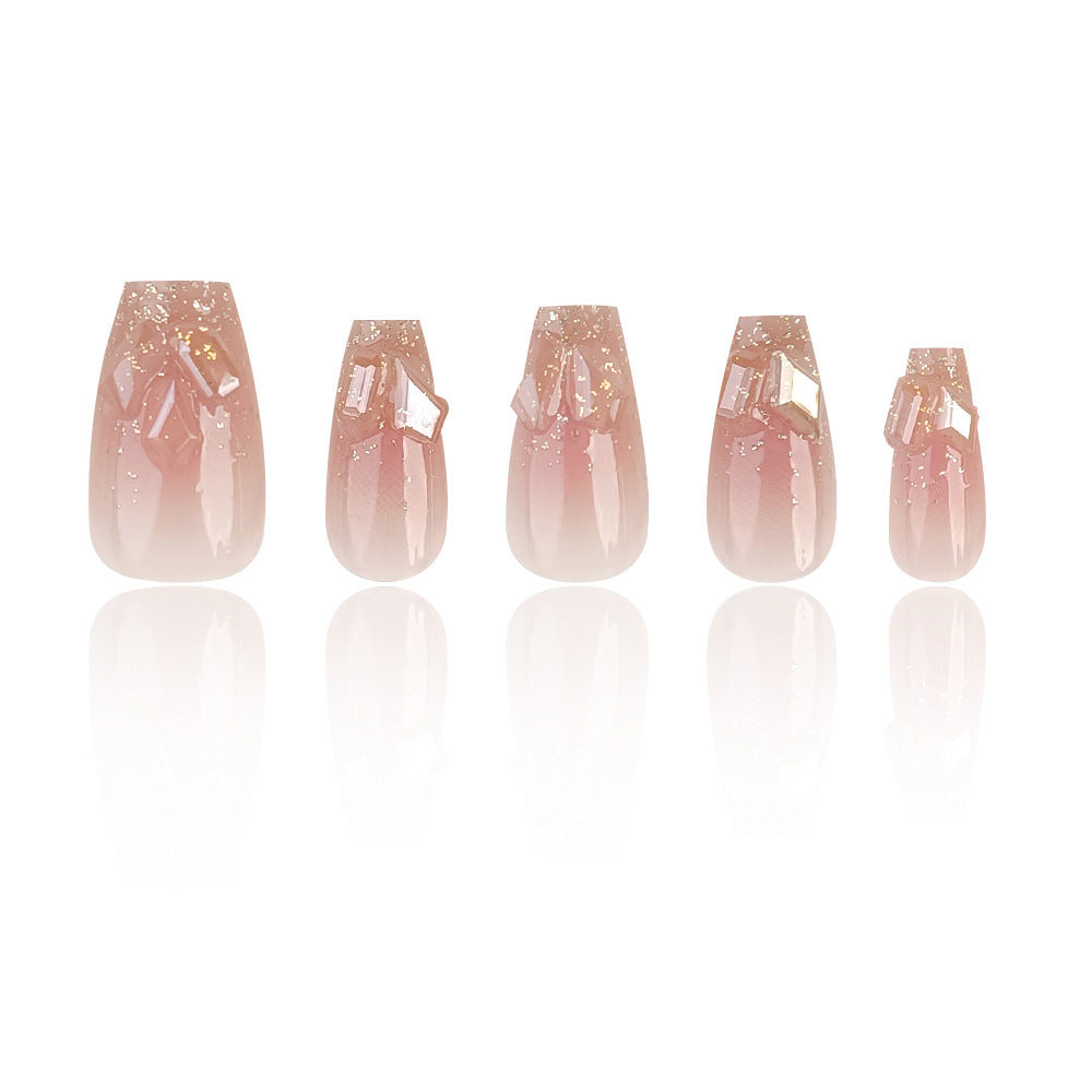 Handmade Wear Armor Wholesale Champagne Night Nail Tips