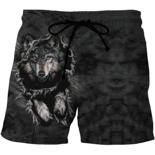 3D Digital Printing Plus Size Shorts Men