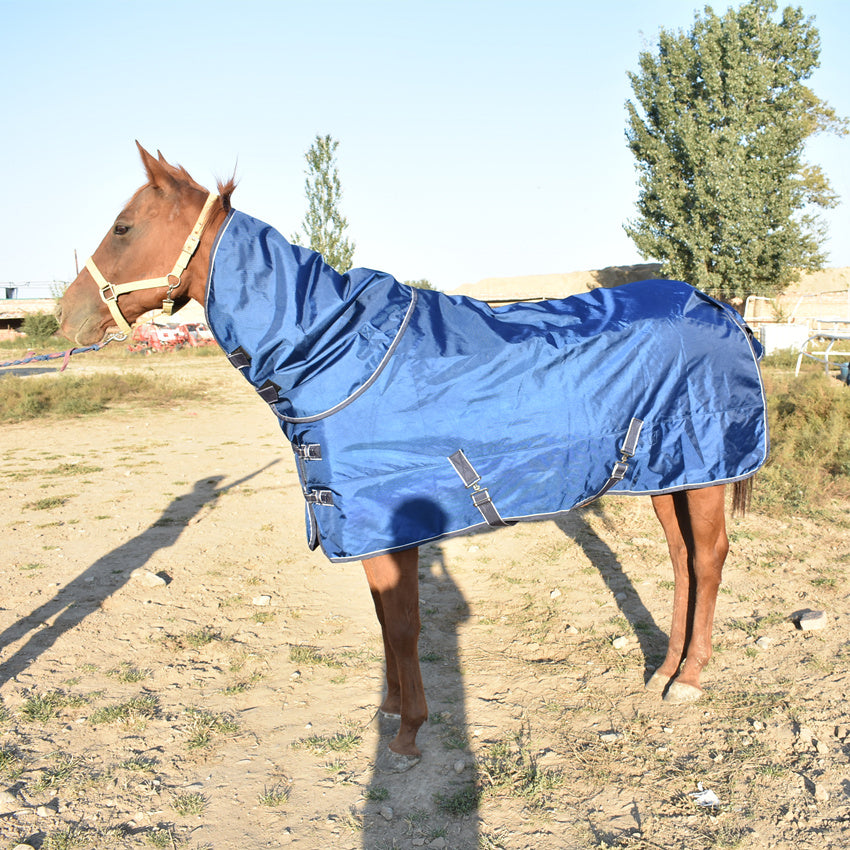 Winter Padded Cotton Horse Jacket With Bib